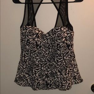 Sleeveless peplum top